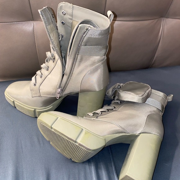 Steve Madden Women's Herrick Ankle Boot - Block Heel Bootie With Cargo Pouch Detail